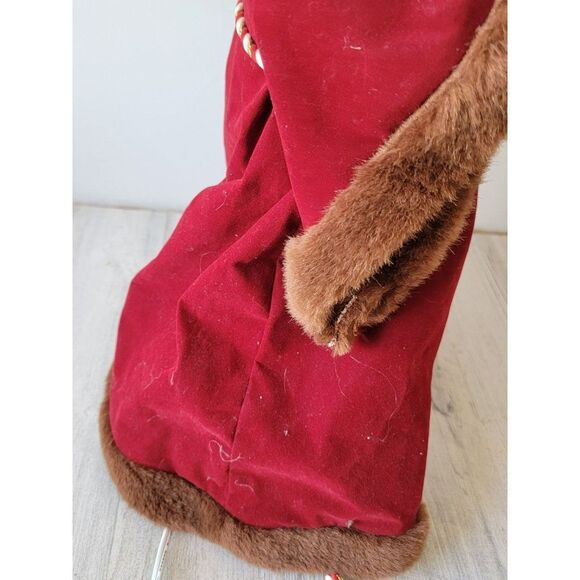 Telco St Nicholas Santa red robe tree candle animated motionette Xmas - Picture 11 of 13